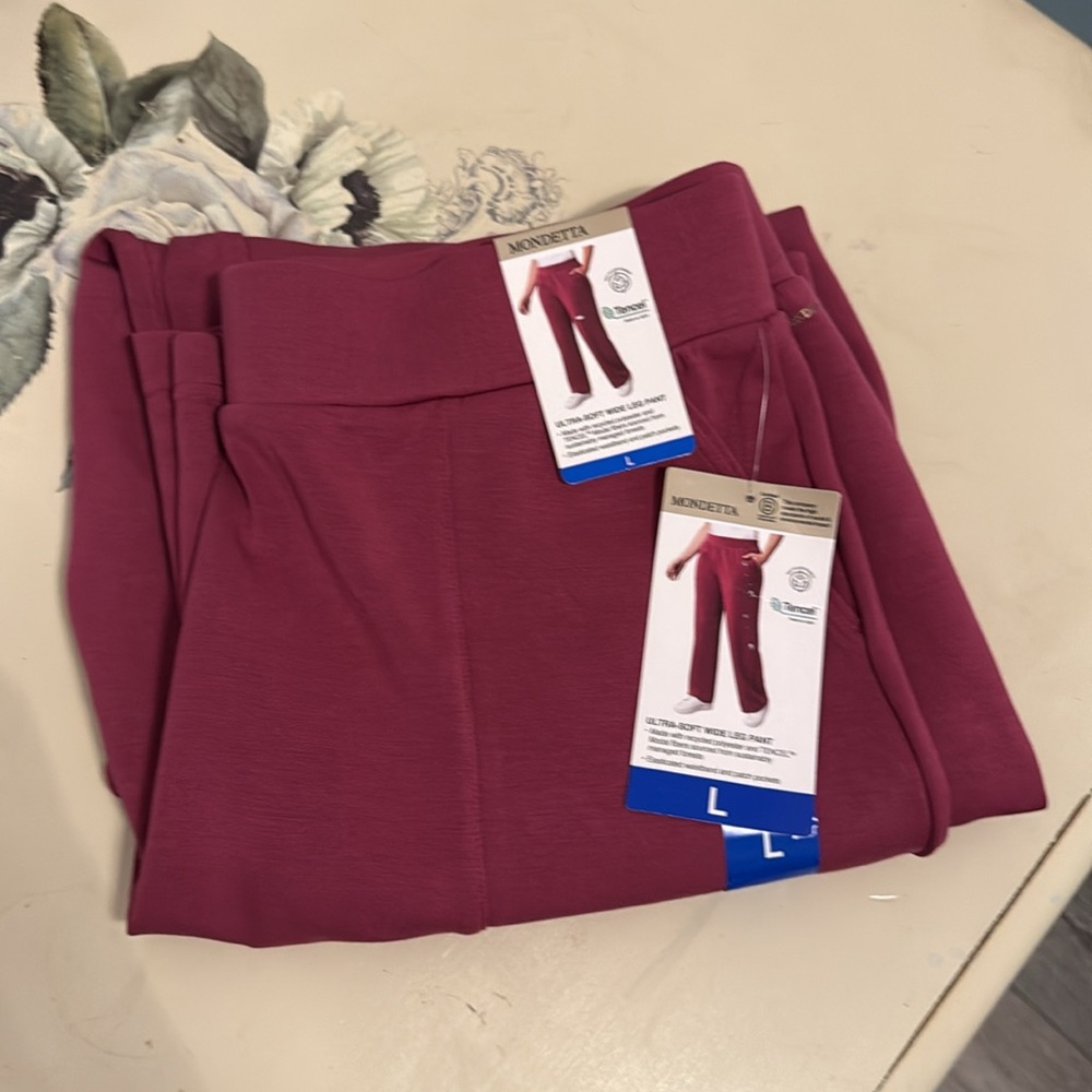 Mondetta Women's Fuchsia Wide leg Pants - Picture 6 of 7